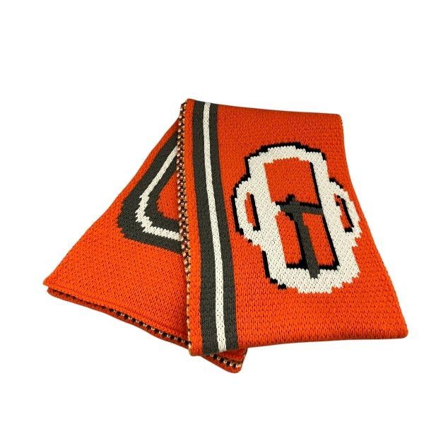 Hermes Sangle-a-Boucle Grande Tenue Cashmere Knit Large Scarf