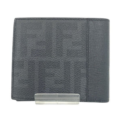 Fendi Zucca Black Leather Bifold Wallet