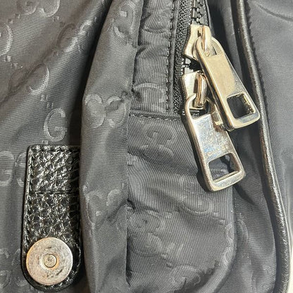 Gucci GG Nylon Black Shoulder Bag