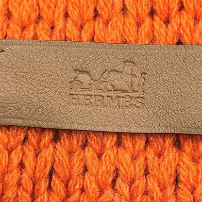 Hermes Sangle-a-Boucle Grande Tenue Cashmere Knit Large Scarf