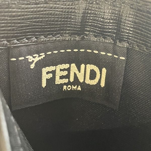 Fendi Zucca Black Leather Bifold Wallet