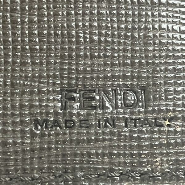 Fendi Zucca Black Leather Bifold Wallet