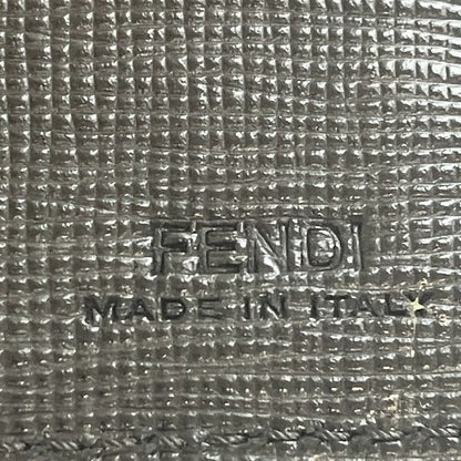 Fendi Zucca Black Leather Bifold Wallet