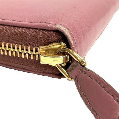 Prada Loto Zip Around Leather Wallet