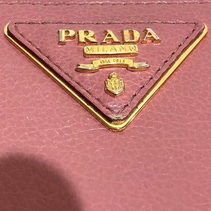 Prada Loto Zip Around Leather Wallet