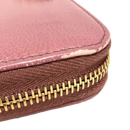 Prada Loto Zip Around Leather Wallet