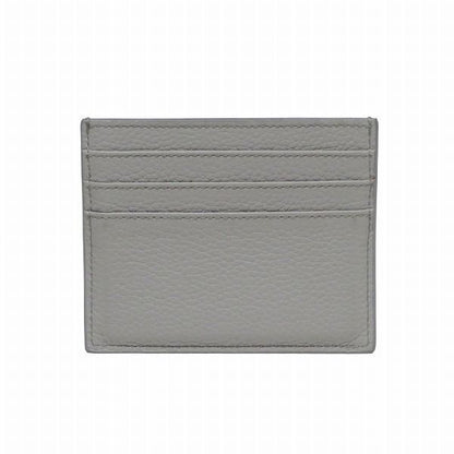 Dior CD Icon Card Holder Case Gray Leather