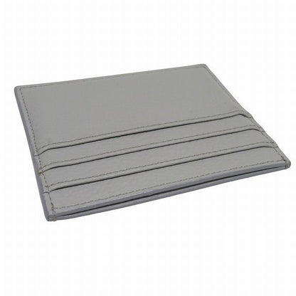 Dior CD Icon Card Holder Case Gray Leather