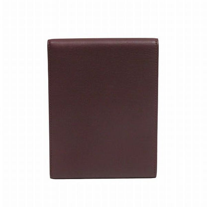 Cartier Cabochon Line Billfold Gold Leather Trifold Wallet