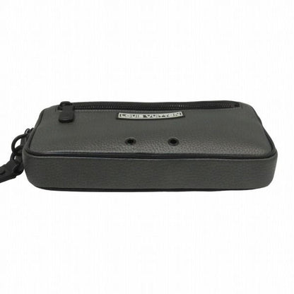 Louis Vuitton Alpha Clutch Leather Gray