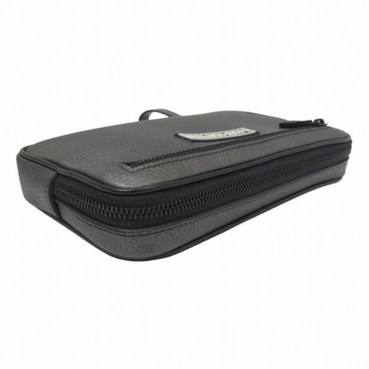 Louis Vuitton Alpha Clutch Leather Gray