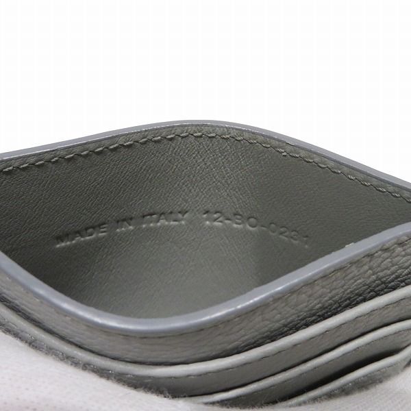 Dior CD Icon Card Holder Case Gray Leather