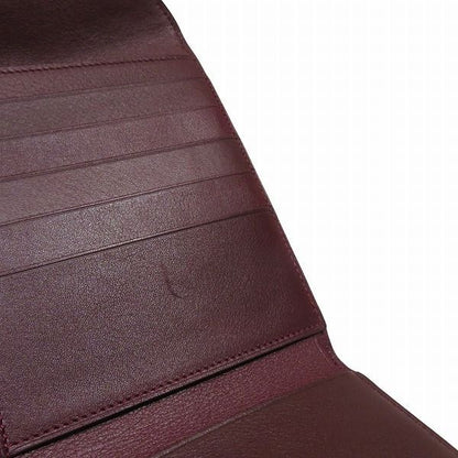 Cartier Cabochon Line Billfold Gold Leather Trifold Wallet