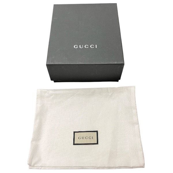 Gucci Offdia Black Leather Bifold Wallet