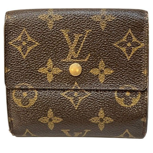 Louis Vuitton Monogram Portefeuille Elise Double Hook Trifold Wallet
