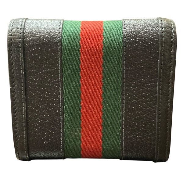Gucci Offdia Black Leather Bifold Wallet