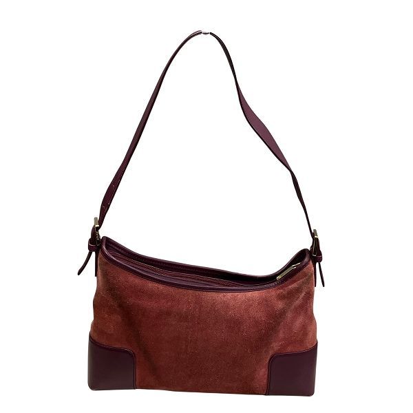 Loewe Anagram Suede Leather Shoulder Bag