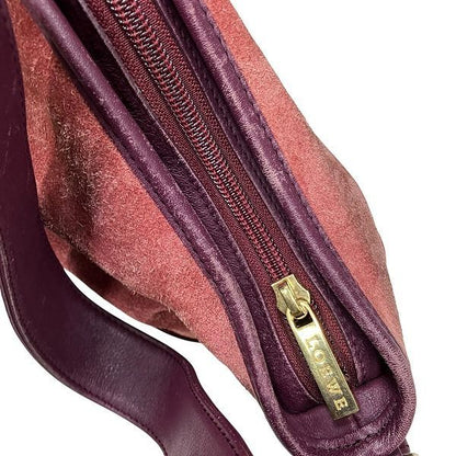 Loewe Anagram Suede Leather Shoulder Bag