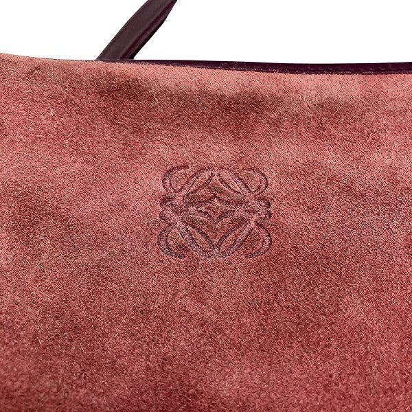 Loewe Anagram Suede Leather Shoulder Bag