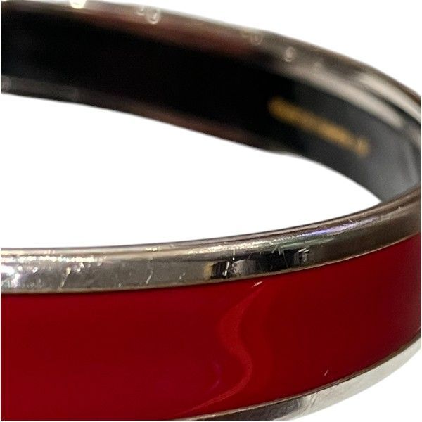 Hermes Enamel MM Cloisonne Red Bangle