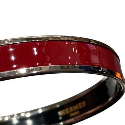 Hermes Enamel MM Cloisonne Red Bangle