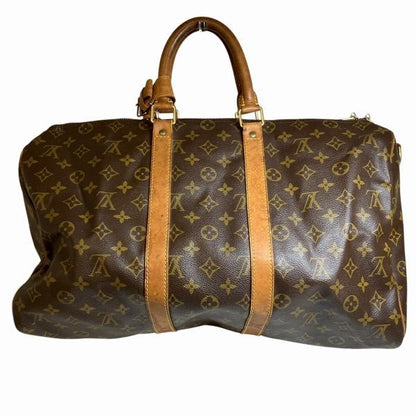 Louis Vuitton Monogram Keepall Bandouliere 45 Boston Bag