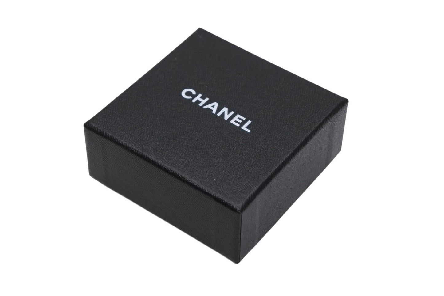 Chanel CC Logo Nail Bottle Earrings Black Red Silver Brass — view 8