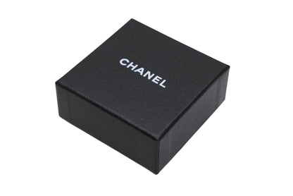 Chanel CC Logo Nail Bottle Earrings Black Red Silver Brass — view 8