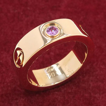 Cartier Love Ring Pink Saffiano 47