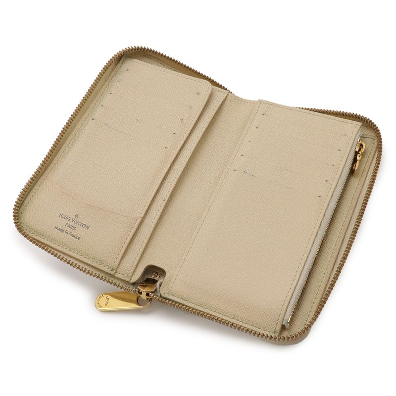 Louis Vuitton Damier Azur Zippy Compact Wallet Zip Around Bifold
