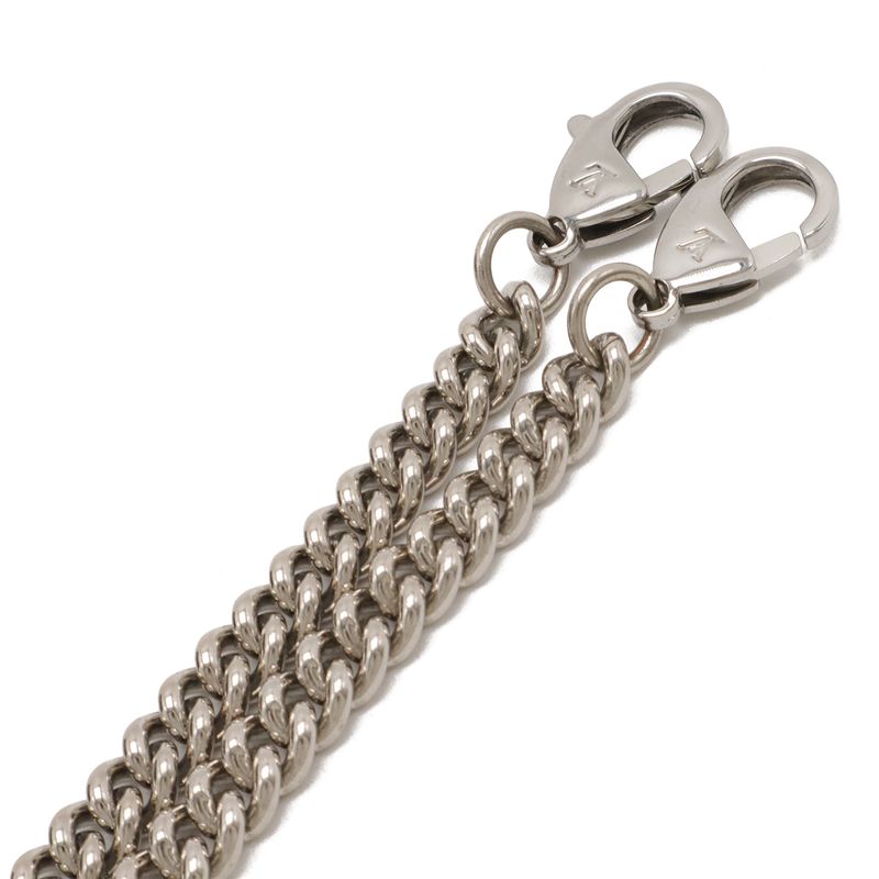 Louis Vuitton Pochette Locksmith Chain Clutch 2-Way Shoulder Bag