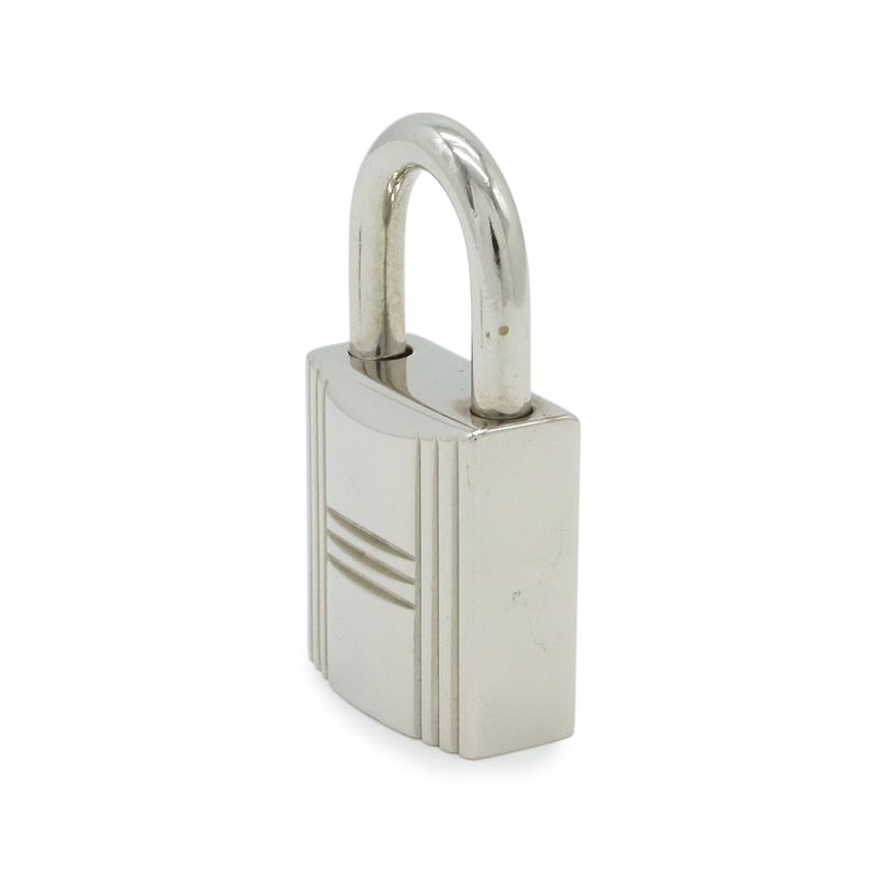 Hermes Cadena Padlock Key with Key Metal Silver