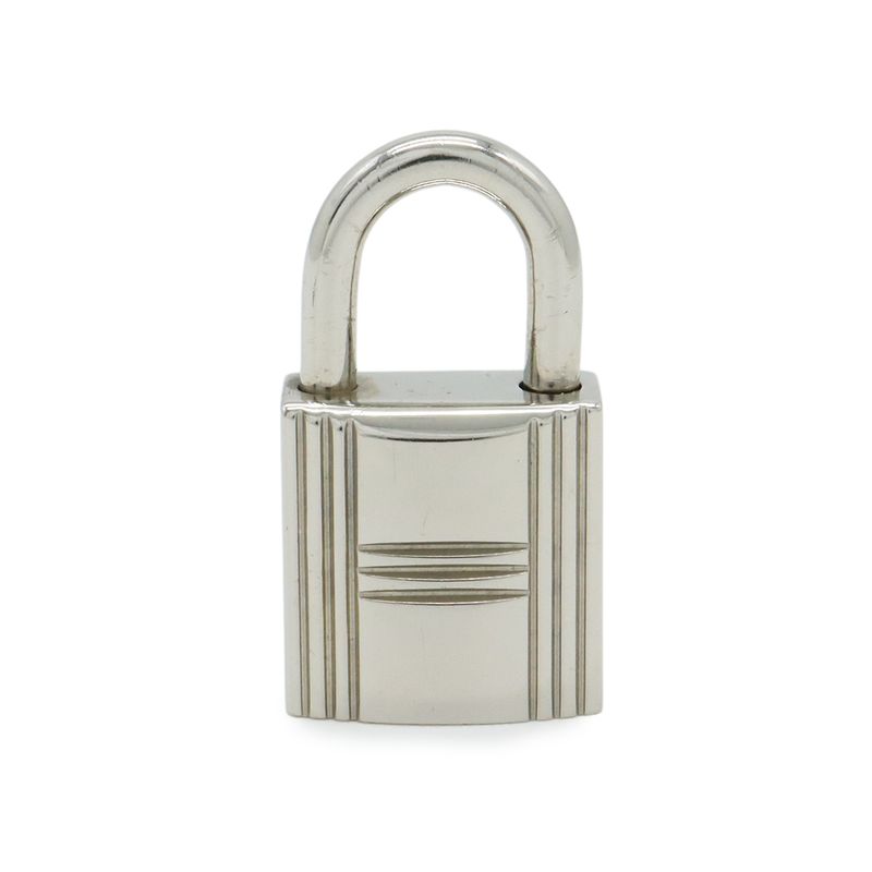 Hermes Cadena Padlock Key with Key Metal Silver
