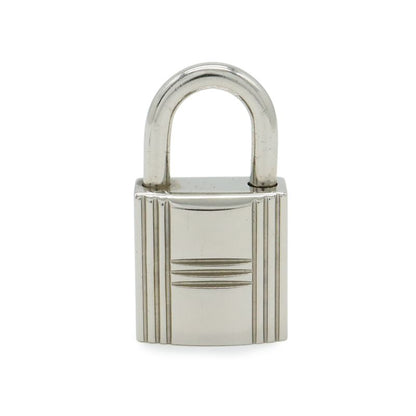 Hermes Cadena Padlock Key with Key Metal Silver