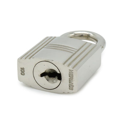Hermes Cadena Padlock Key with Key Metal Silver