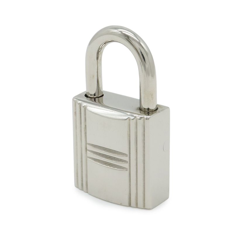 Hermes Cadena Padlock Key with Key Metal Silver
