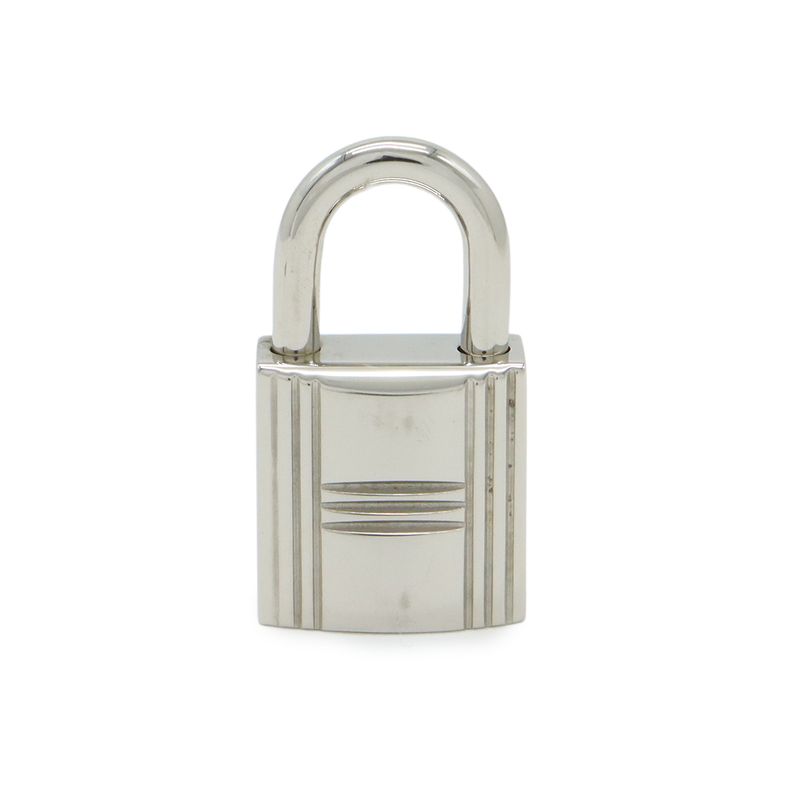 Hermes Cadena Padlock Key with Key Metal Silver