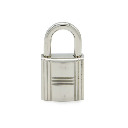 Hermes Cadena Padlock Key with Key Metal Silver