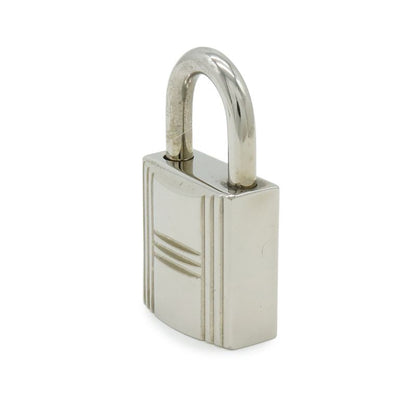 Hermes Cadena Padlock Key with Key Metal Silver