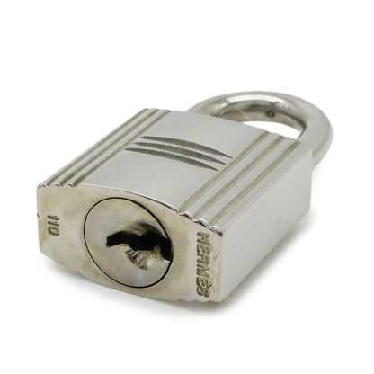 Hermes Cadena Padlock Key with Key Metal Silver