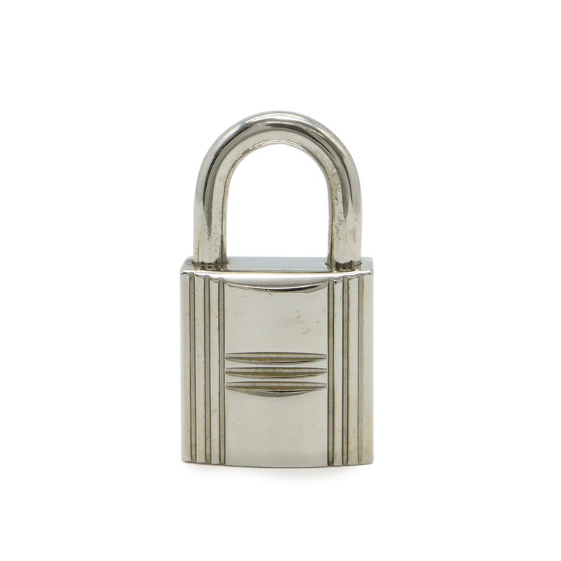 Hermes Cadena Padlock Key with Key Metal Silver