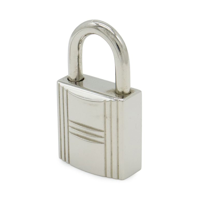Hermes Cadena Padlock Key with Key Metal Silver