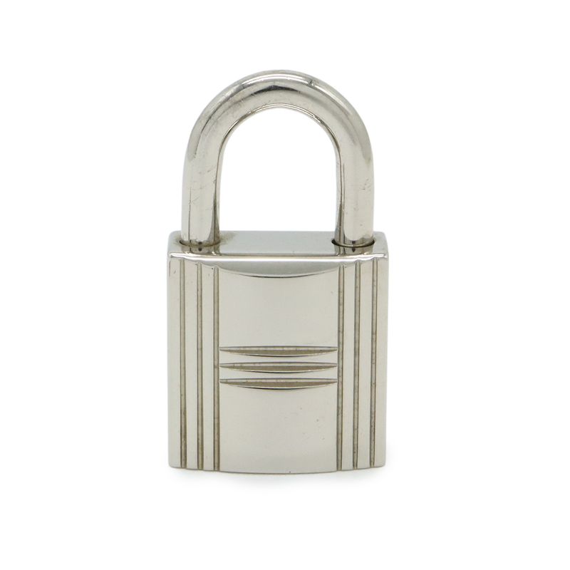 Hermes Cadena Padlock Key with Key Metal Silver