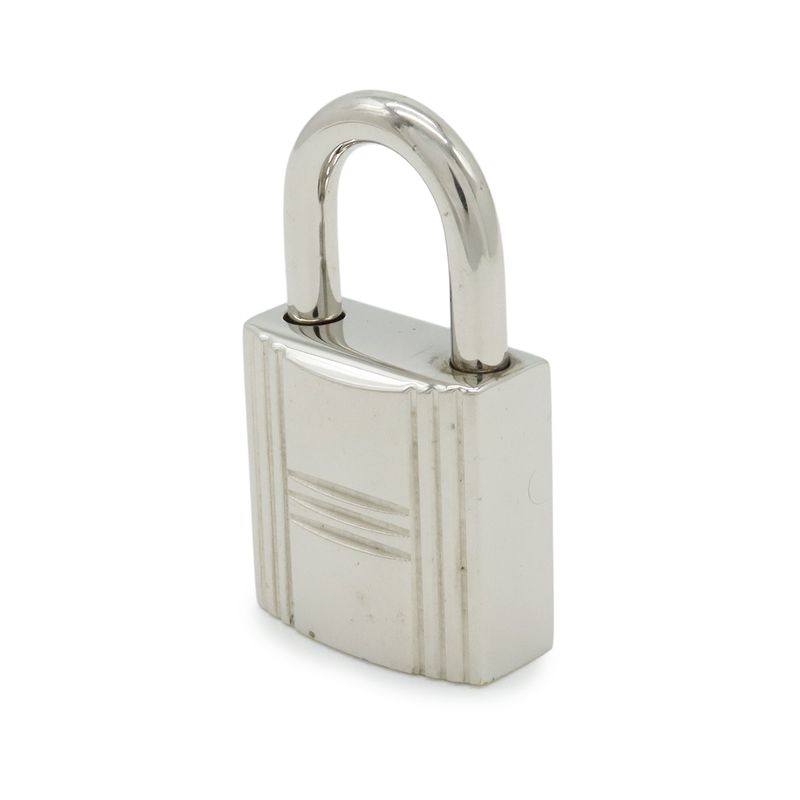 Hermes Cadena Padlock Key with Key Metal Silver