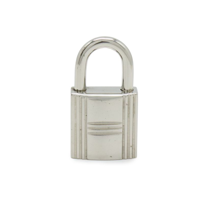 Hermes Cadena Padlock Key with Key Metal Silver