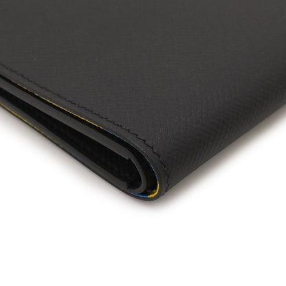 Hermes Citizen Twill Compact Bifold Billfold Wallet Veau Epsom