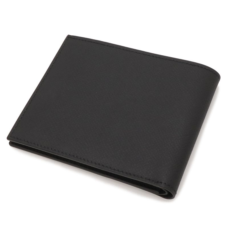 Hermes Citizen Twill Compact Bifold Billfold Wallet Veau Epsom