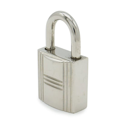 Hermes Cadena Padlock Key with Key Metal Silver