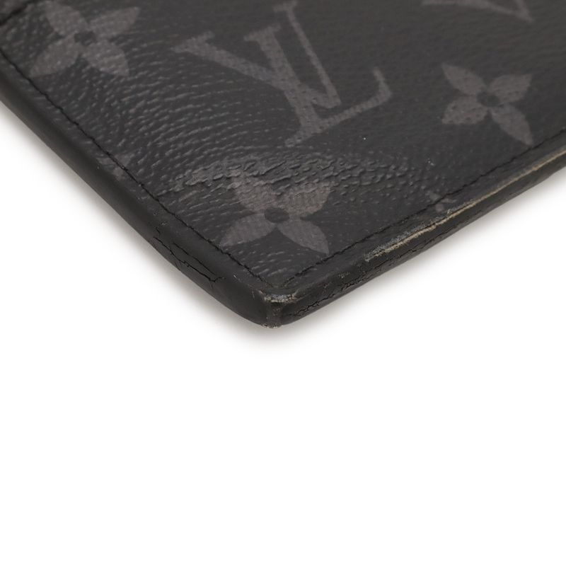 Louis Vuitton Taigarama Monogram Eclipse Coin Card Holder Purse