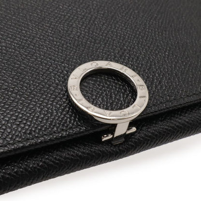 Bvlgari Logo Clip Bifold Wallet Grain